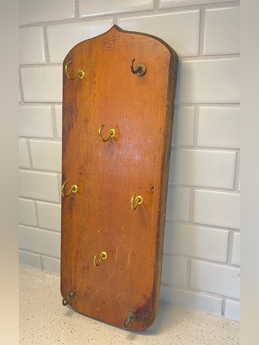 Vintage wooden key holder